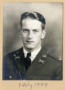 Russell Volckmann was commissioned a second lieutenant upon graduating from the U.S. Military Academy in 1934 and was assigned to the 3d Infantry Regiment at Fort Snelling, Minnesota. (Courtesy of the U.S. Army Special Operations Command History Office)