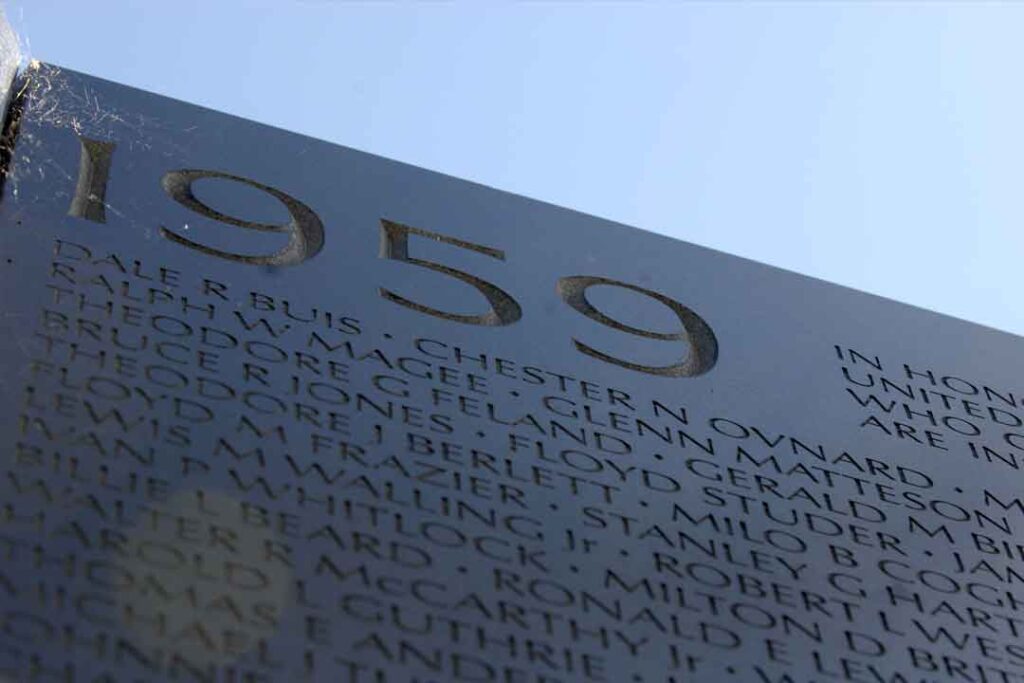 Army advisors Major Dale Buis and Master Sergeant Chester Ovnard are killed by a Viet Cong rocket attack. They are the first American fatalities in Vietnam.