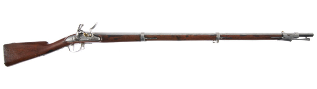 This Model 1728 Charleville is currently on display in the National Museum of the United States Army’s Founding the Nation Gallery. The Model 1728 was the second version of Charleville following its introduction and standardization with the French Army in 1717. (National Museum of the United States Army) 